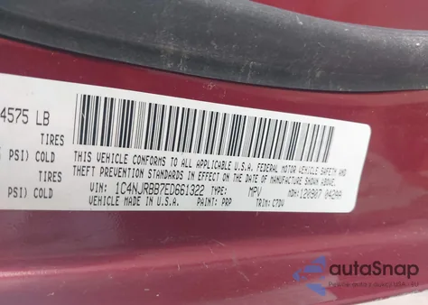 2014 Jeep Patriot Sport z USA, uszkodzony, nr VIN 1C4NJRBB7ED661322